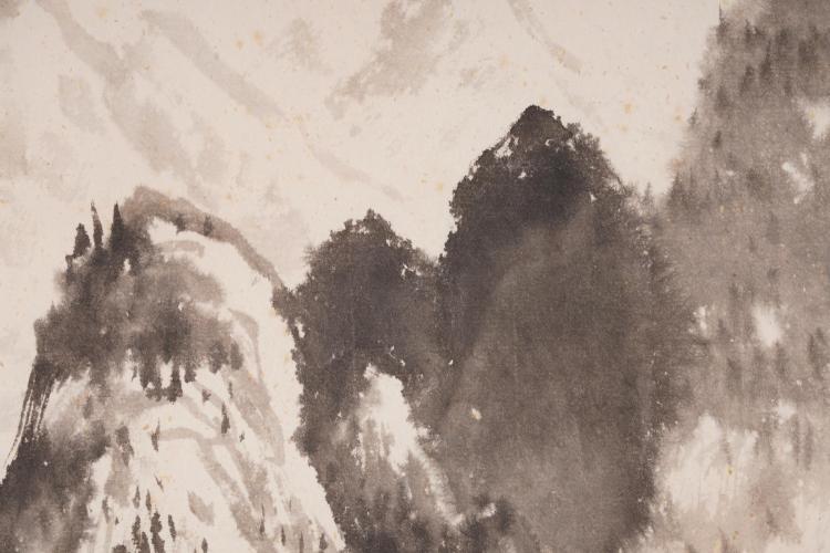 LOT 0005 愛新覺羅毓嶦、愛新覺羅敏毓 山水図