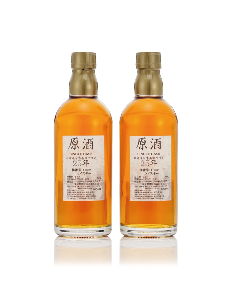 【空き瓶】 NIKKA余市25年 原酒SINGLE CASK LOT 703 NIKKA YOICHI 25 YEAR OLD SINGLE CASK 余市 25 年 原酒