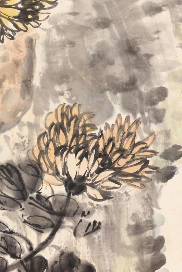 LOT 268 吳昌碩（1844-1927） 墻根菊花