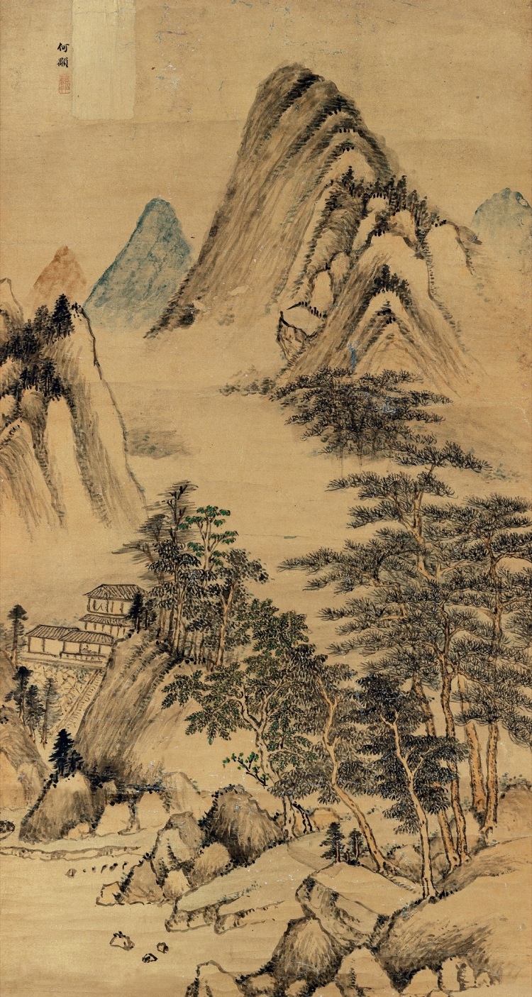 LOT 0170 山水 何顒（清）