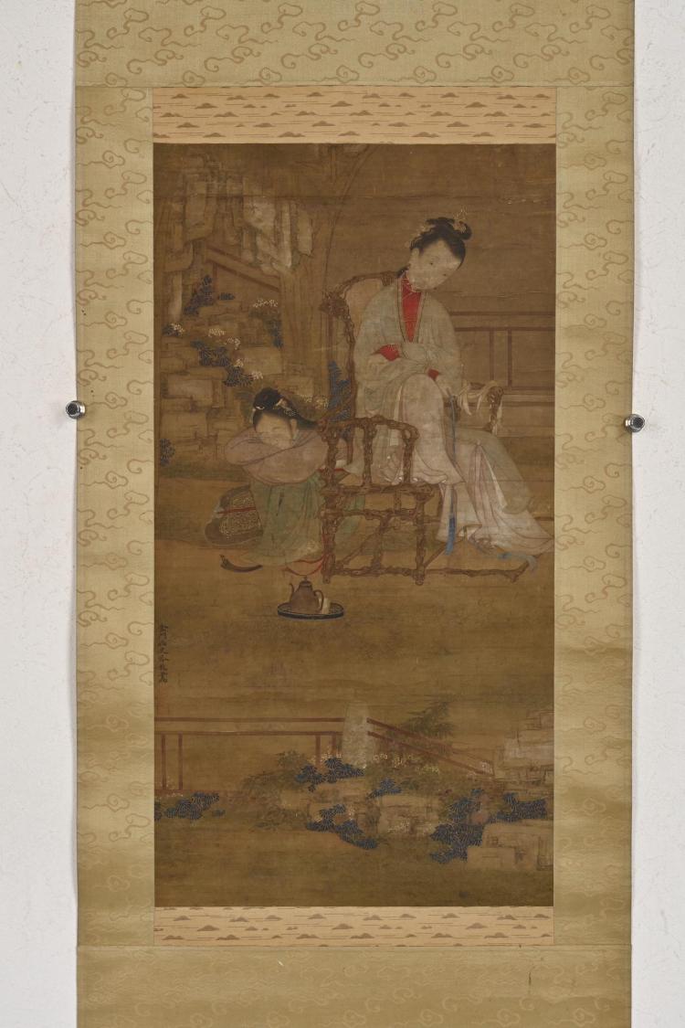 LOT 427 冷枚（清） 仕女