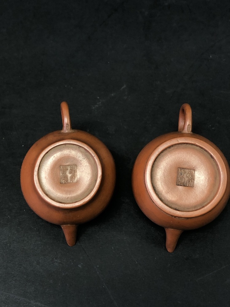 LOT 805 萼圃督製 朱泥急須一雙