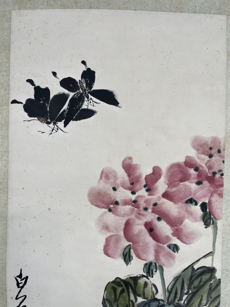 LOT 578 齊白石（1863-1957）鳳仙蝶雙飛