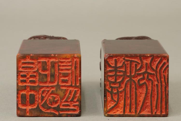 48寿山石　芙蓉　鼎　古獣　白石　美品　印石　印材　書道　落款　雅号　箱付き② 墨文字製作所 篆刻印材 一点物 寿山芙蓉石 鈕頭付印材 S001 : 墨