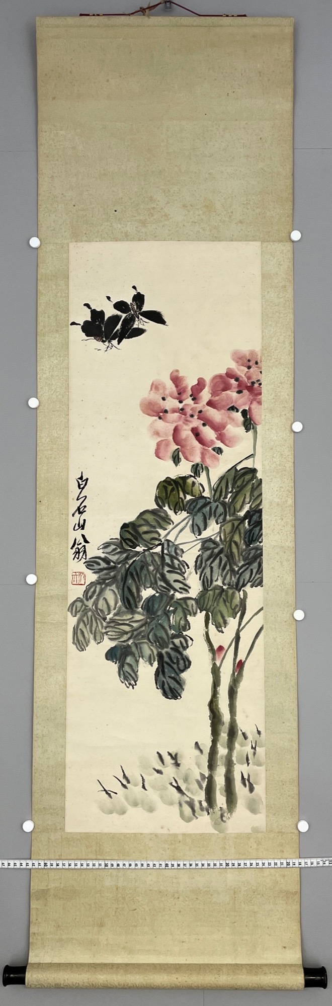 LOT 578 齊白石（1863-1957）鳳仙蝶雙飛