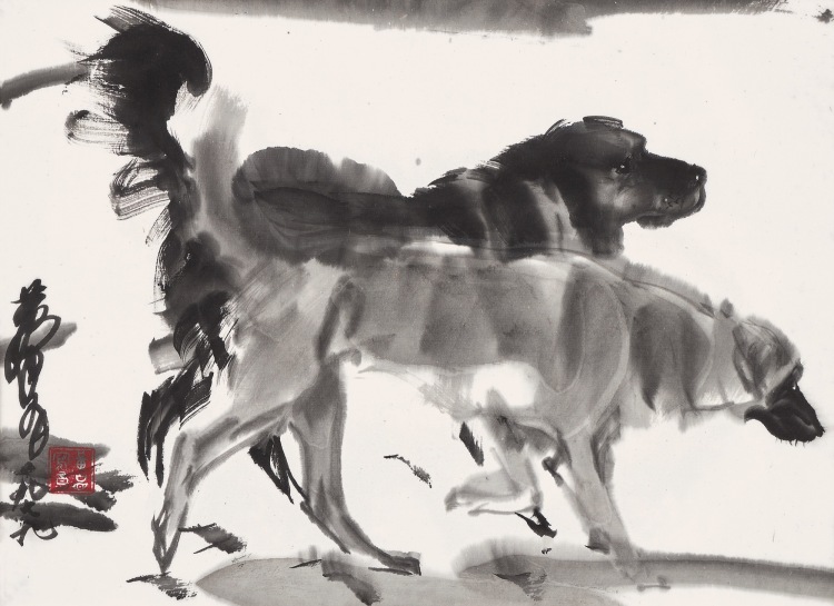 LOT 0084 黃冑（1925-1997） 牧羊犬